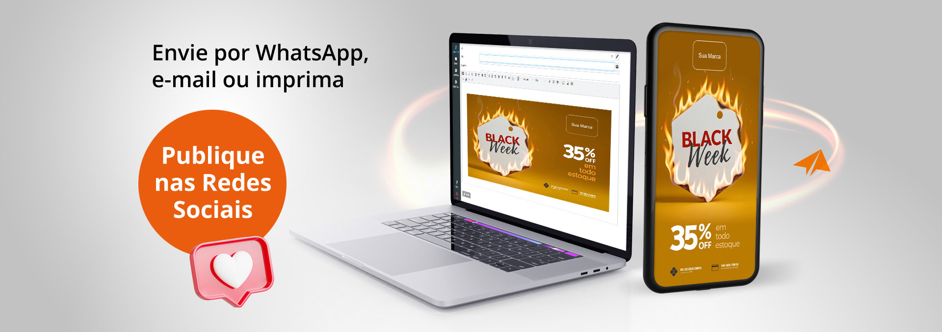 Banner Cartões Promocionais Black Friday para Email, Whatsapp, Redes Sociais ou Imprimir