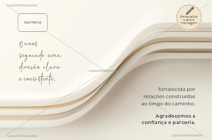 Cartão Aniversário Empresarial Direção