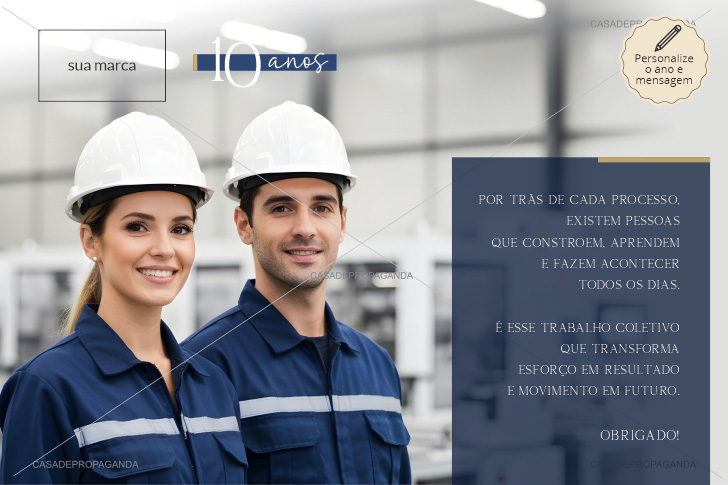 Cartão Aniversário Empresa Coletivo