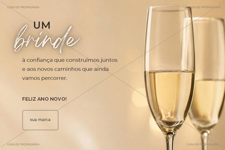 Cartão de Ano Novo Empresas Brinde