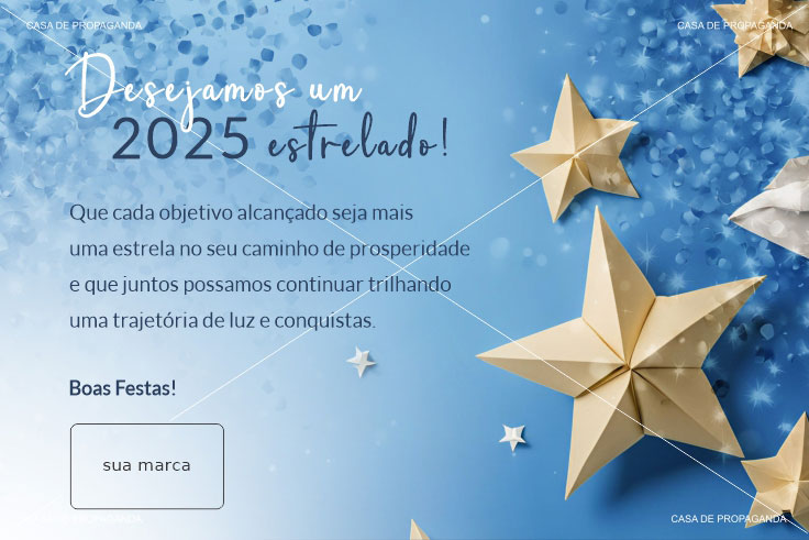 Cartão Ano Novo Empresa Estrelar 