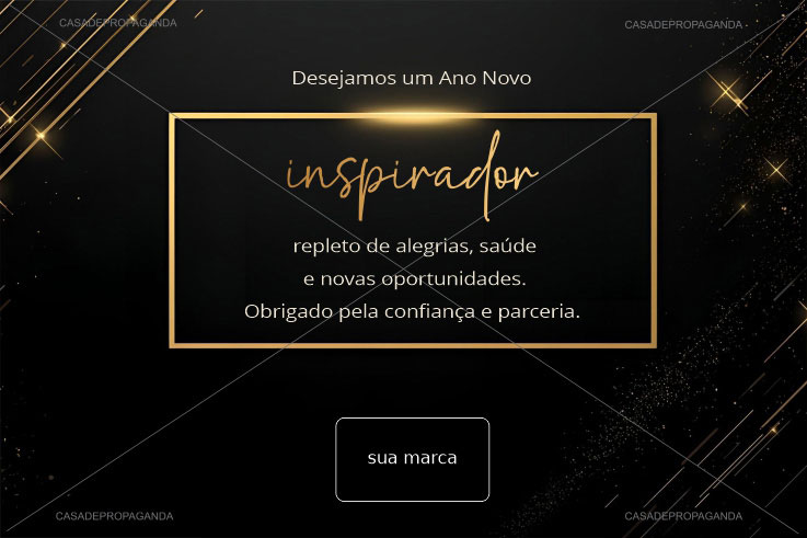 Cartão Ano Novo Inspiração Funcionários
