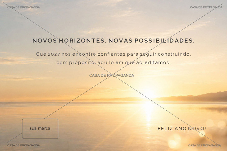 Cartão Ano Novo Horizontes Funcionários