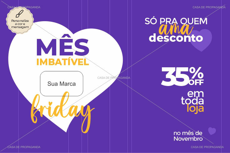 Arte Cartão Promocional Black Friday Amo Descontos