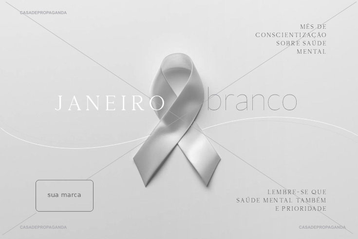 Cartão Empresas Prevenção Saúde Mental Janeiro Branco - Imagem