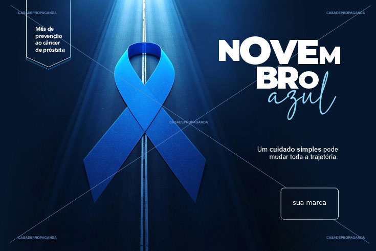 Cartão Corporativo Prevenção ao Câncer de Próstata Novembro Azul - Trajetória