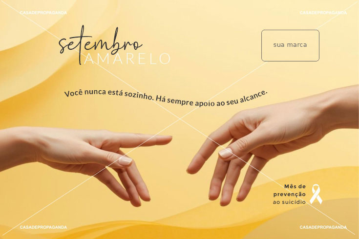 Cartão Empresas Prevenção Suicídio Setembro Amarelo - Alcance
