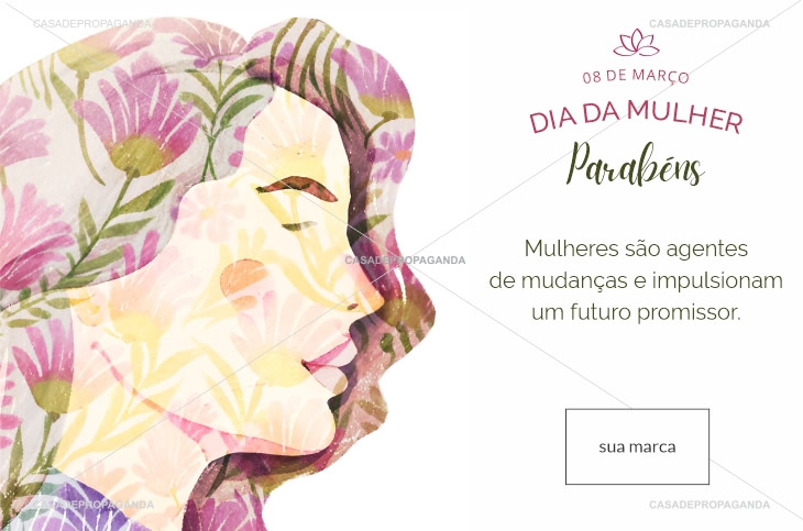 Cartão Dia das Mulheres Perfil Empresas