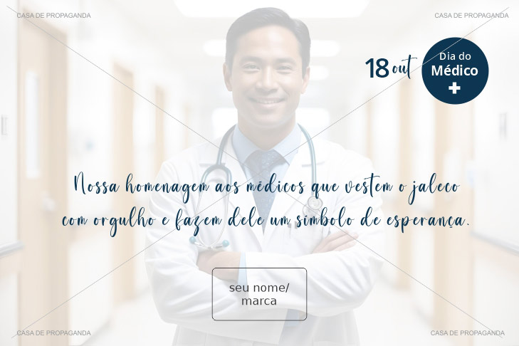 Cartão Dia do Médico Esperança