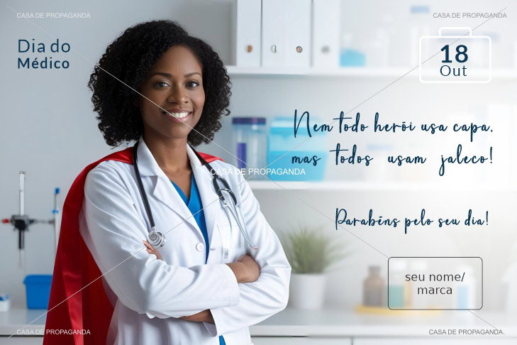 Cartão Homenagem Médicos Heróis