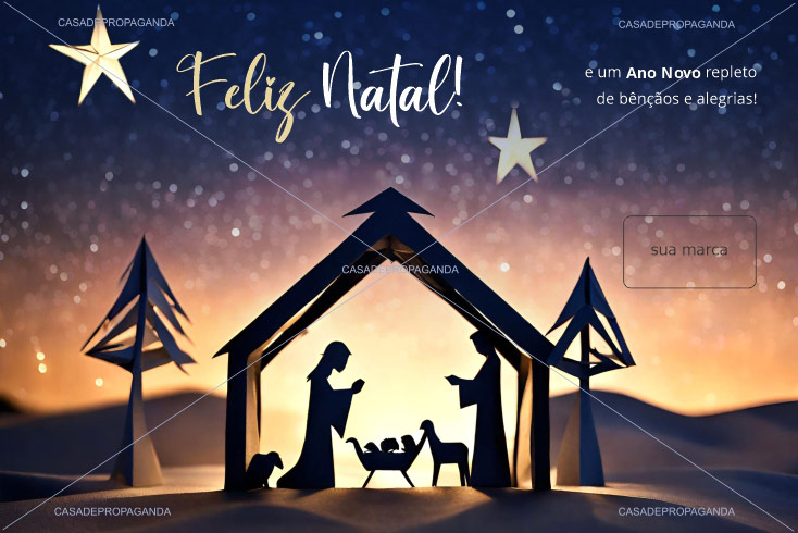 Cartão Natal Bençãos Equipe