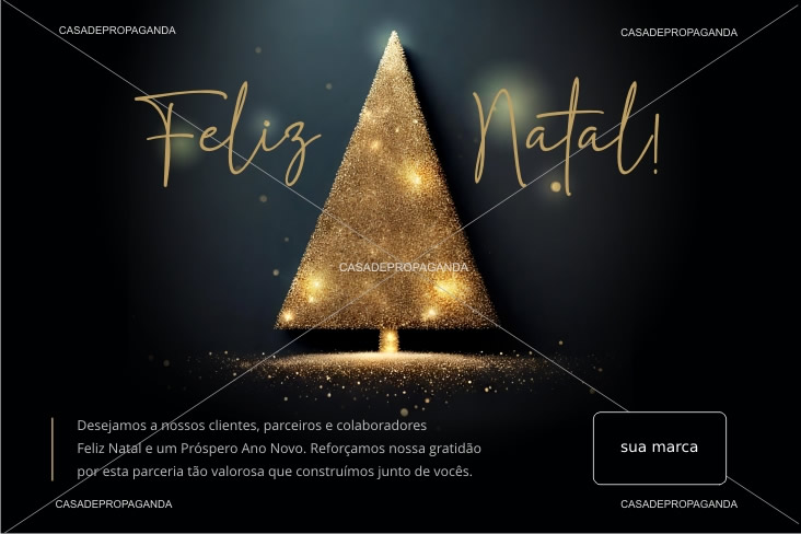 Cartão Natal Brilho Empresas