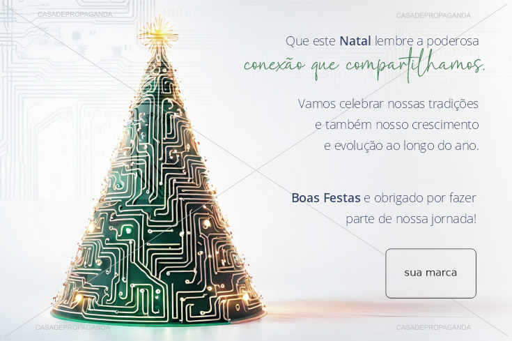 Cartão Natal Tecnologia TI