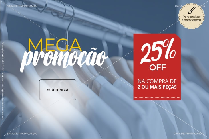 Cartão Promocional Vestuário